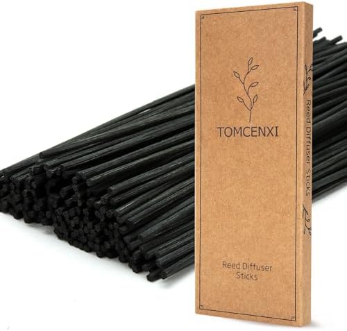 TOMCENXI 100PCS Reed Diffuser Sticks 10 Inch Natural Rattan Diffuser Replacements