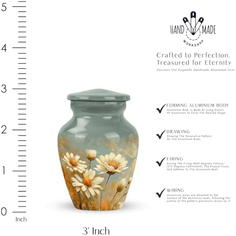 Miniature Urn for Human Ashes - 3 Inch Keepsake