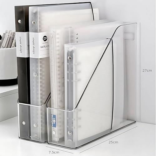2-Pack Clear Acrylic File Holders with 3 Bookmarks
