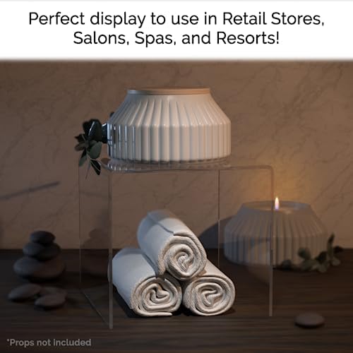 6 Clear Acrylic Display Riser Jewelry Showcase