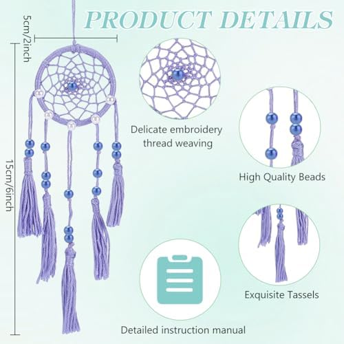 INFUNLY 24PCS DIY Dream Catcher Kit for Beginners