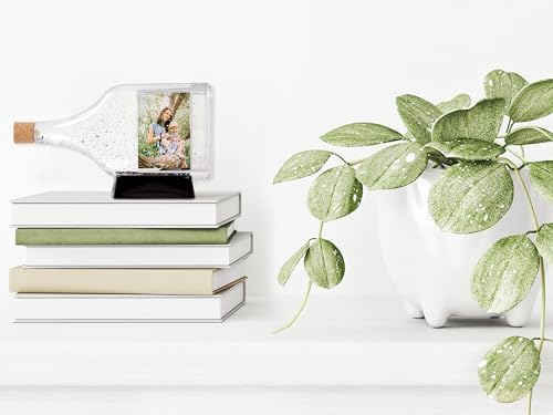 Photo in a Bottle Snow Globe with Custom Photos