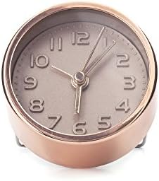 Kikkerland Embossed Metal Alarm Clock Gold or Copper