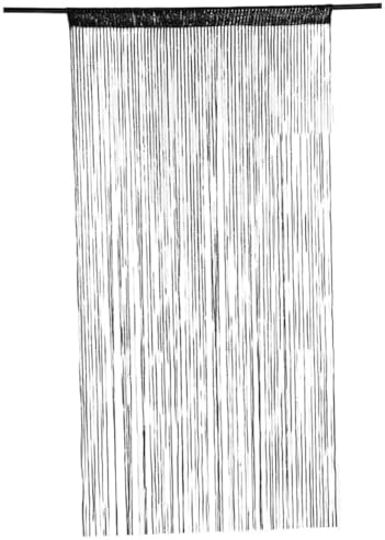 Bead Curtains for Doorways 39x79in Black Multi-Function String Curtain