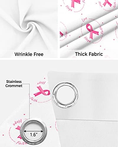 Pink String Door Curtains - Blackout Panels 42x84 Inch