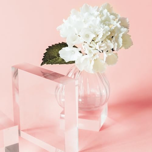 Uxcell 4pcs Acrylic Cylinder Display Blocks Clear Jewelry Stand