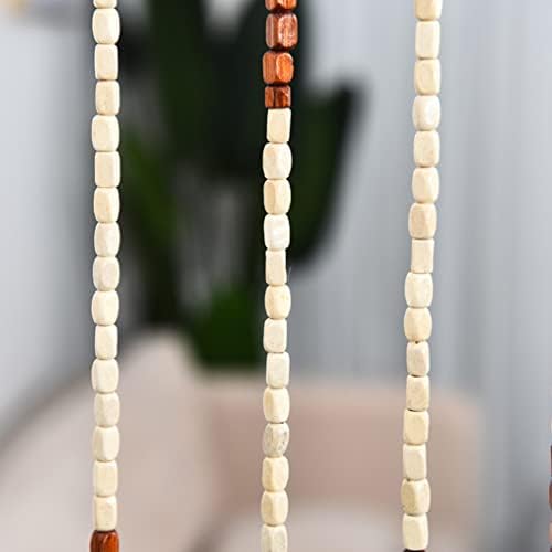 ZHOUXIAO Wood Beaded Curtain - 90x175cm with 38 Strands