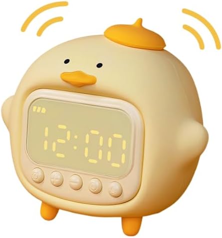 Duck Alarm Clock with Night Light and Dual Alarms