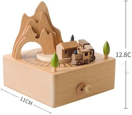 EDSG Personalized Wooden Music Box with Name and Date