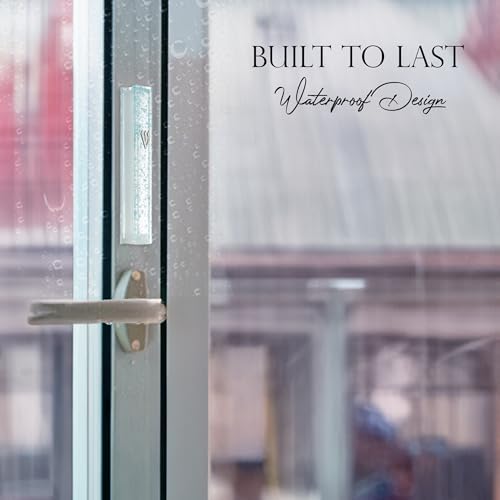 Modern Glass Mezuzah Case with Shattered Design