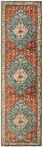 Lahome Boho Tribal 26 x 10 Washable Runner Rug