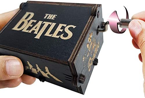 Wood Music Box - Let It Be Classic Handcrank Musical Gift