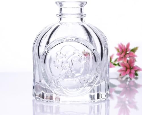 100ML Clear Glass Diffuser Bottle with Lid