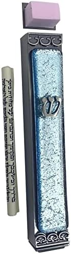 Tamara Baskin Art Glass Shimmering Mezuzah 35 Inch