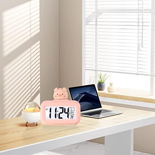 Kawaii Alarm Clock with Cartoon LED Display