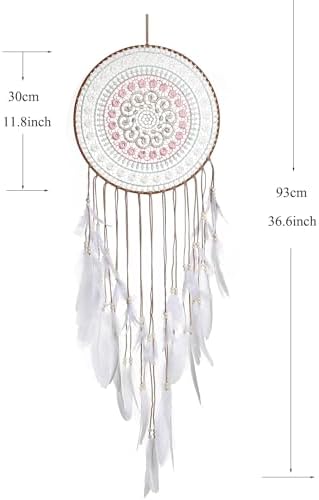 Big Dream Catchers for Wall with White Feather
