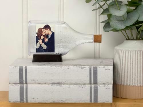 Photo in a Bottle Snow Globe with Custom Photos