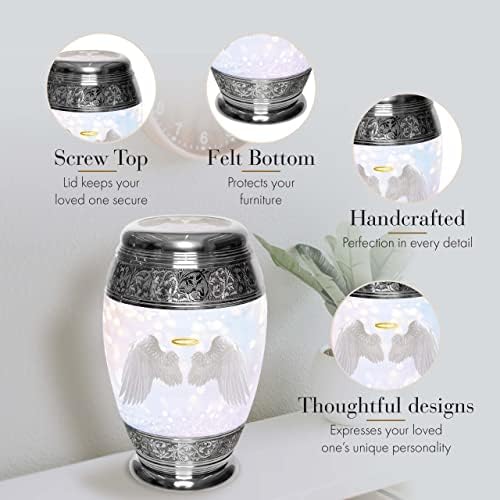 Guardian Angel Cremation Urn for Women - Handcrafted
