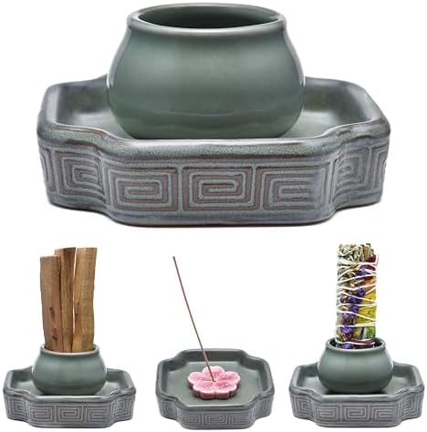 KR LIF 3-in-1 Incense Holder for Sage Sticks