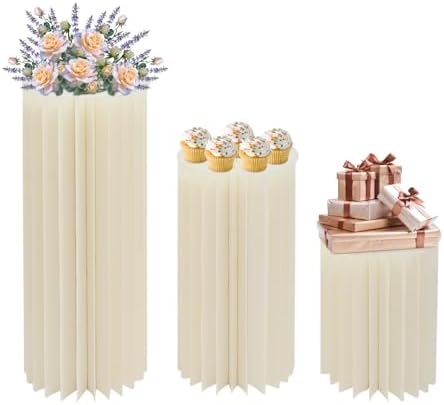 Cashewnuts 3PCS Foldable Cardboard Wedding Centerpieces
