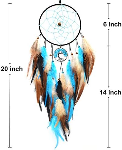 Urdeoms Blue Tree of Life Dream Catcher Wall Decor