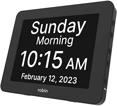 Robin Day Clock with Custom Alarms and Calendar Reminders