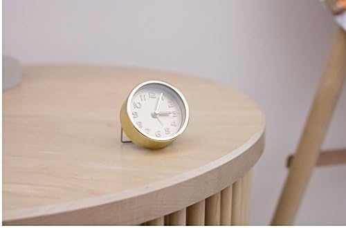 Kikkerland Embossed Metal Alarm Clock Gold or Copper