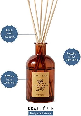 Craft Kin Jasmine Lily Reed Diffuser Set