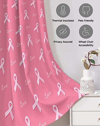 Pink String Doorway Curtains 54x78 Blackout Panels