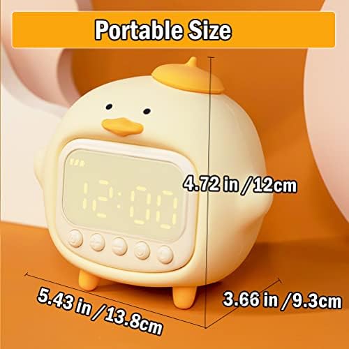Cute Duck Alarm Clock with Night Light
