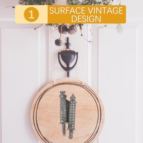 Cabilock Mezuzah Scroll Metal Door Ornament