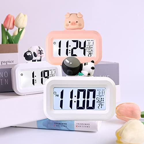 Kawaii Alarm Clock with Cartoon LED Display