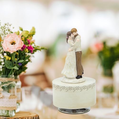 Falling in Love Couple Music Box Figurine