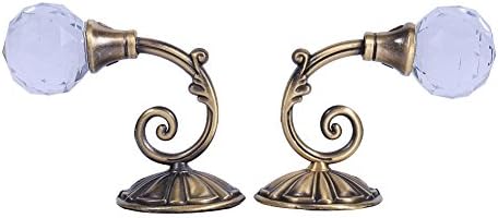 Crystal Curtain Tiebacks 2X Metal Bronze