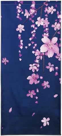 Noren Doorway Curtain with Cherry Blossom Sakura Design
