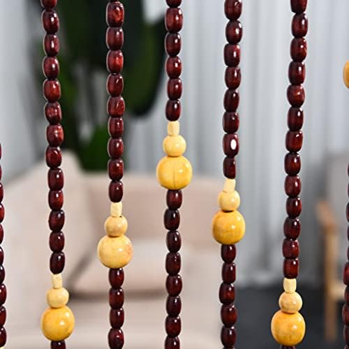 ZHOUXIAO Premium Wood Beaded Curtain for Doorways