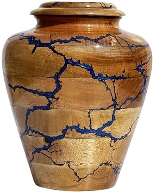 HEYTREND Wooden Urn for Human Ashes Decorative Urn
