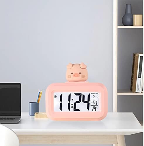 Kawaii Alarm Clock with Cartoon LED Display