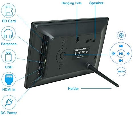 Aowasi Digital Calendar Alarm Day Clock for Seniors