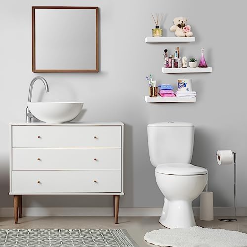 Sorbus Floating Shelves for Wall 3 Pack White