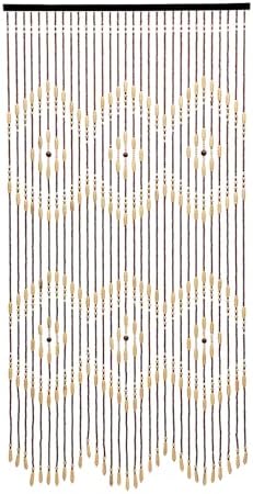 Natural Wooden Door Beaded Curtain for Living Room and Bedroom