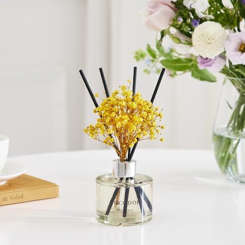 Cocodor Flower Reed Diffuser Set 67oz Lemon Eucalyptus Scent