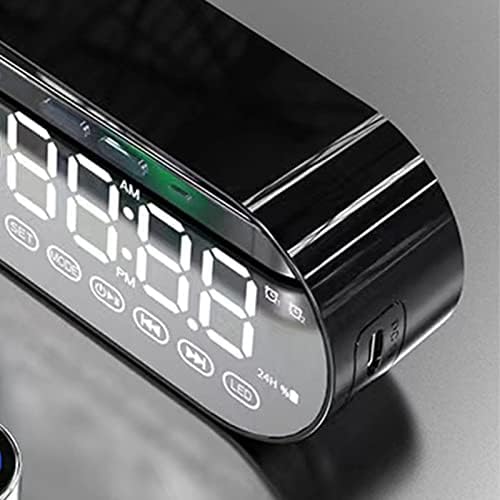 Bluetooth Speaker with Mirror Display and Dual Alarm Mode