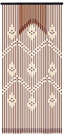 ZHOUXIAO Wood Beaded Curtain for Doorways and Closets