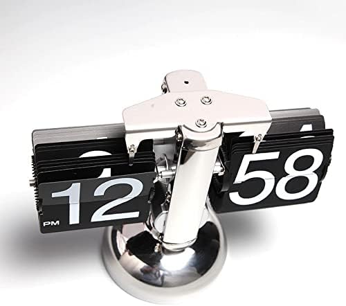 Retro Digital Flip Down Clock Black White