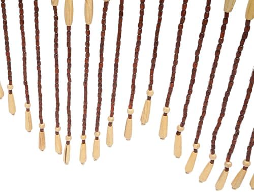 Boho Bamboo Bead Curtain with 31 Lines