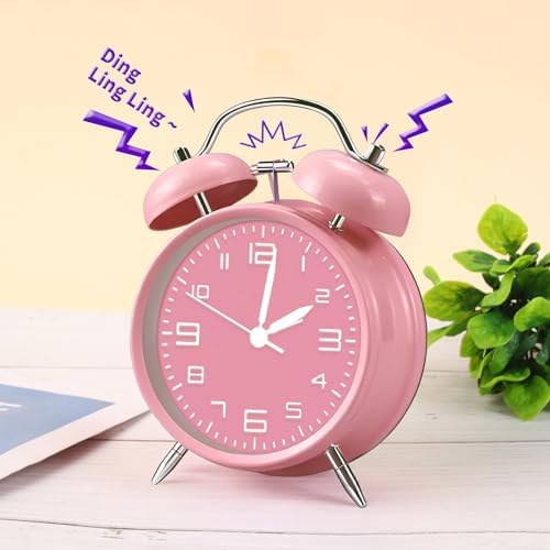 Pxy Loud Alarm Clock for Heavy Sleepers 3D Dial Battery Operated