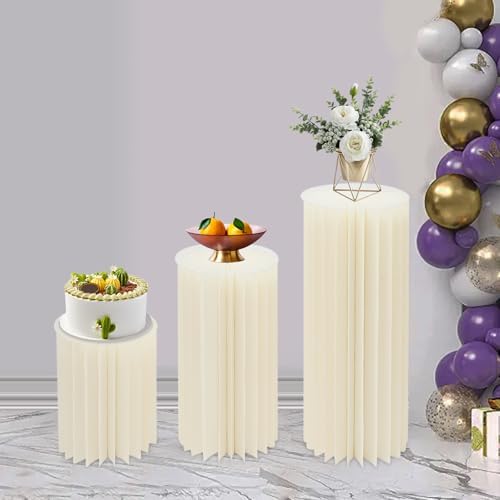 Cashewnuts 3PCS Foldable Cardboard Wedding Centerpieces