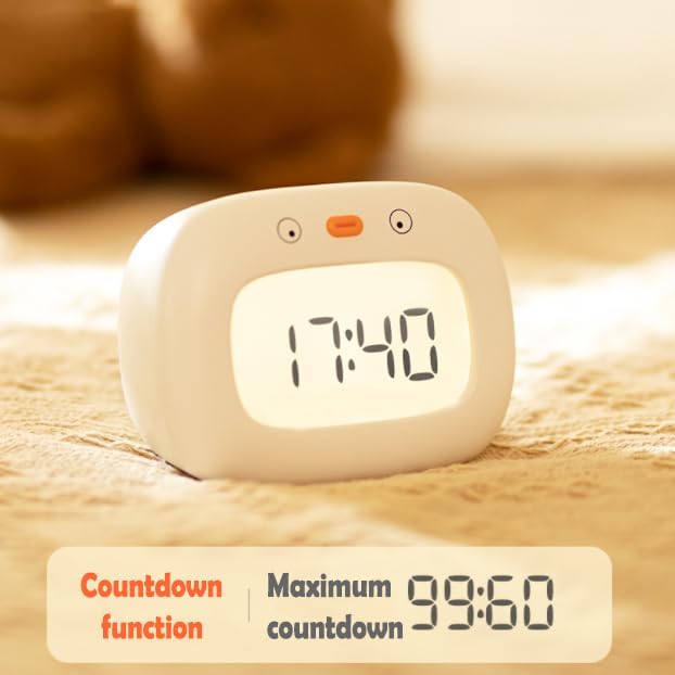 Kids Dinosaur Alarm Clock with Sleep Training and Night Light