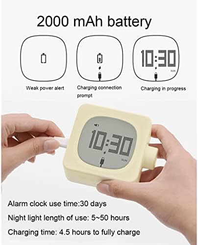 GaRcan Double Alarm Clock with Snooze and Smart Light